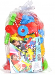 Plastowa klockowa konstrukcja Zoo