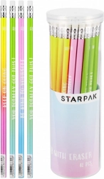 ołówek z gumką w tubie ombré