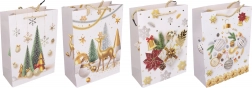 Torebka prezentowa S 18 × 24 × 8,5 cm – motywy świąteczne
