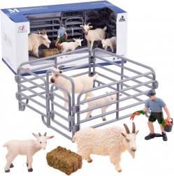 Seria zwierzęta farma – zestaw kóz z zagrody, figurki – Koza