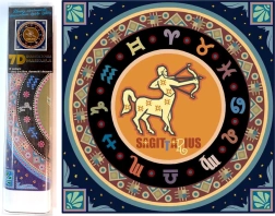 Kreatywny zestaw do malowania diamentowego 7D Znaki zodiaku: Strzelec 30x30 cm