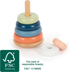 Small Foot wieża do nakładania Arctic z drewna FSC