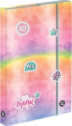 Pudełko na zeszyty A4 MAGIC z gumką