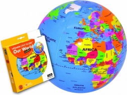 Piłka Globus 30 cm - Nasz świat