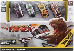 Wyrzutniowy tor z dinozaurem i autkami