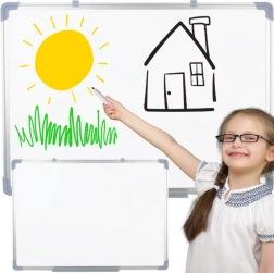 Magnetyczna tablica suchościeralna biała 90 × 60 cm