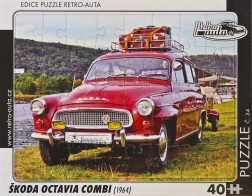 Puzzle Retro auta Škoda Octavia Combi 1964, 40 elementów