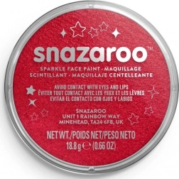 SNAZAROO Brokatowy Czerwony Kolor do Twarzy 18ml
