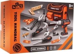 Dziecięcy zestaw narzędzi z torbą i wiertarką elektryczną