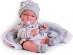 Realistyczna lalka niemowlę z całkowicie winylowym ciałem 33 cm ANTONIO JUAN