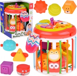 Interaktywna edukacyjna sowa 2w1 – muzyczna zabawka i sorter dla niemowląt