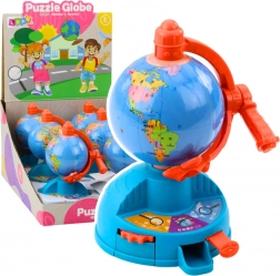 Mini globus z obrotowym kołem zębatym i ruchomym samolotem