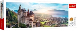 Panoramiczne puzzle 1000 elementów – zamek Menthon, Francja