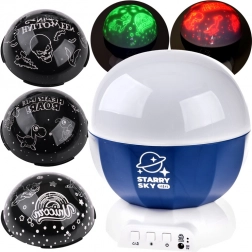 Projektor gwiaździstego nieba z motywami dinozaurów i Halloween