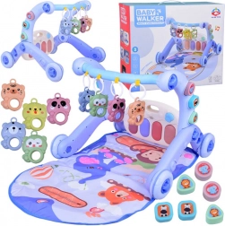 Mata edukacyjna 3w1 z pchaczem i muzycznym pianinkiem dla niemowląt