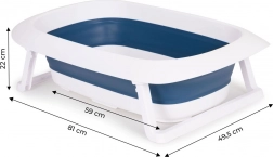 Składana wanienka dziecięca z odpływem Ecotoys – Fudge