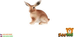 Figurka młodego zająca szaraka Zooted 6 cm