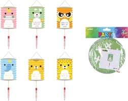 Lampion walec Zwierzątka 16 cm