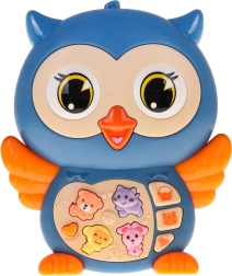 Interaktywna niebieska sowa