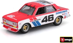 Metalowy model Bburago 1:43 BRE Datsun 510 samochód wyścigowy