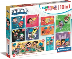 Puzzle DC Super Friends 10 w 1 CLEMENTONI