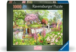 Puzzle Ravensburger Cosy Café Collection nr 4: Kawiarnia nad rzeką 1000 elementów