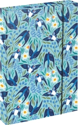 BAAGL Teczki na zeszyty szkolne A4 Jumbo Jaskółki