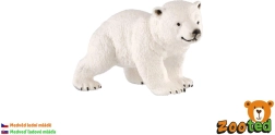 Plastowa figurka młodego niedźwiedzia polarnego, 6 cm