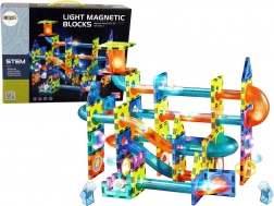 Świecący magnetyczny tor kulkowy 110 elementów