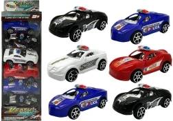 Zestaw policyjnych autek z napędem frykcyjnym 6 szt.