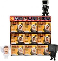 Tajemnicze figurki Skibidi Toilet - Display 9 szt.