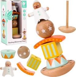 Drewniana układanka Klaun Balancer Classic World