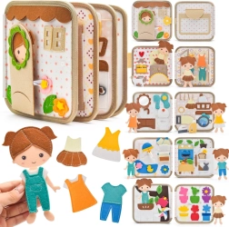 2Kids Toys sensoryczna książeczka busy Domek z lalką