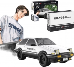 Klocki CaDA Toyota AE86 Trueno Initial D – białe auto miejskie, 72 elementy