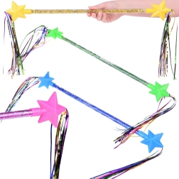 Magiczna różdżka z kijem gimnastycznym i wstążkami