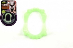 Świecące wampirze zęby na karnawał