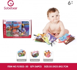 Zestaw trzech sensorycznych książeczek dla najmłodszych