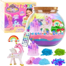 Kreatywne DIY terrarium z jednorożcem i lampką LED na pilota