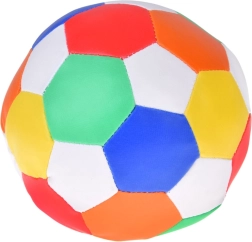 Miękka kolorowa piłka tekstylna z ekoskóry 15 cm