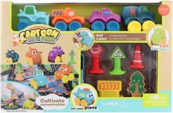 Zestaw drogowy dla maluchów z dywanem