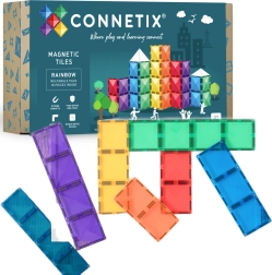 Magnetyczne klocki CONNETIX Rainbow Rectangle Pack – 18 elementów