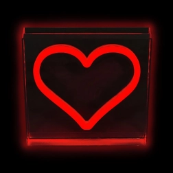 led neonowa lampka serce czerwone 2kids toys