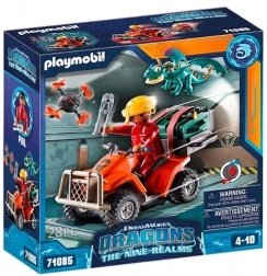 PLAYMOBIL Dragons: Dziewięć Królestw Icaris ATV i Phil – zestaw z figurkami i smokiem