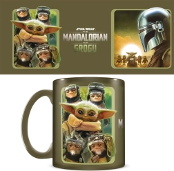 Zestaw prezentowy Star Wars Mandalorian i Grogu – kubek, podkładka i brelok