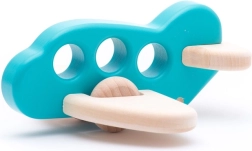 Bajo drewniany jasnoniebieski samolot