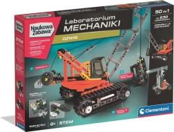 Clementoni Laboratorium mechaniki – dźwig gąsienicowy, zestaw konstrukcyjny