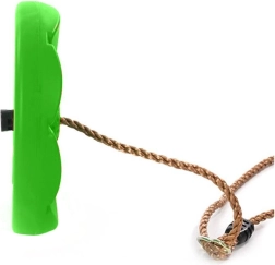 Ogrodowa huśtawka dla dzieci kwiatowe siedzisko z liną – Zielona