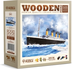 Drewniane puzzle Titanic 505 elementów WOODEN CITY