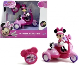 RC skuter MINNIE z wózkiem bocznym i figurkami
