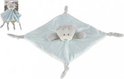 Przytulanka Miś niebiesko‑kremowa 25 × 25 cm